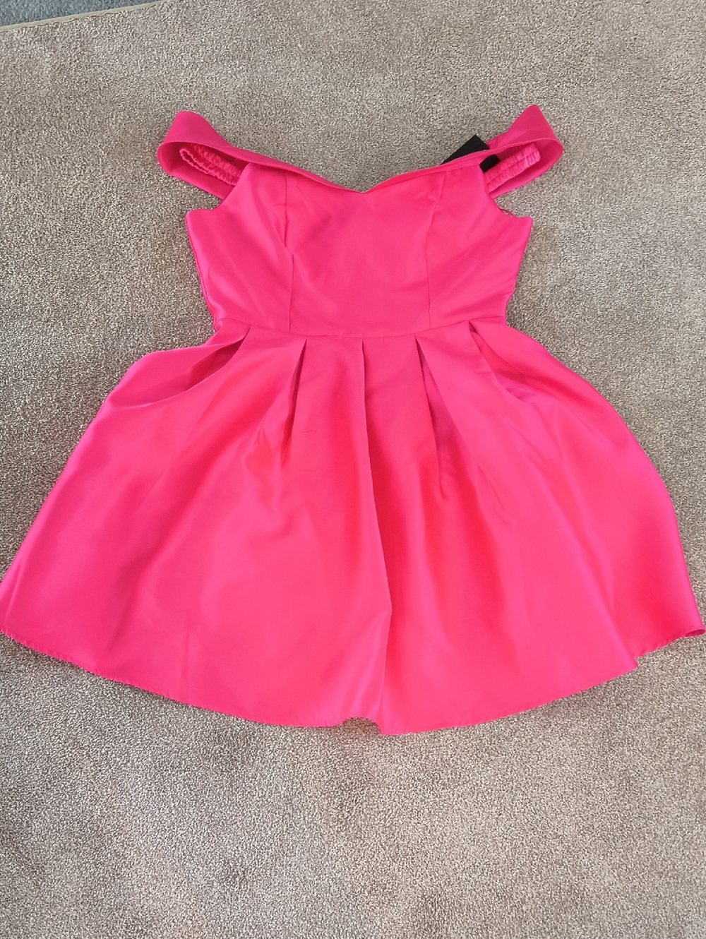 NWT Women's Fashion Nova (Wonderful Life) Hot Pink Off-Shoulder Party Dress L